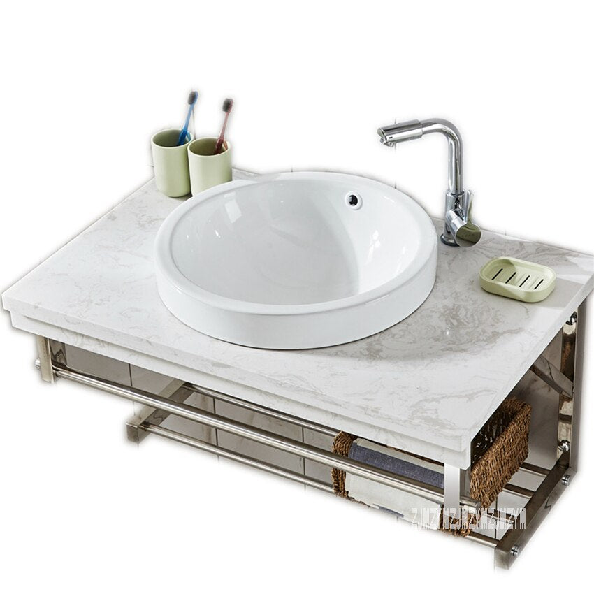 TZP001 Wall Mounted Type Cabinet Toilet Vanity Combo Mirror Cabinet Bathroom Cabinet Ceramics Basin