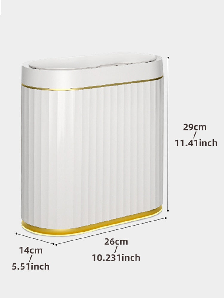 Joybos Bathroom Trash Can Electronic Automatic Smart Sensor Garbage Bin