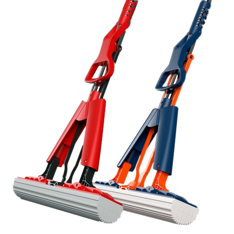 Free Shipping Squeeze Floor Magic Mop Collodion Foldable Free Hand Washing Household