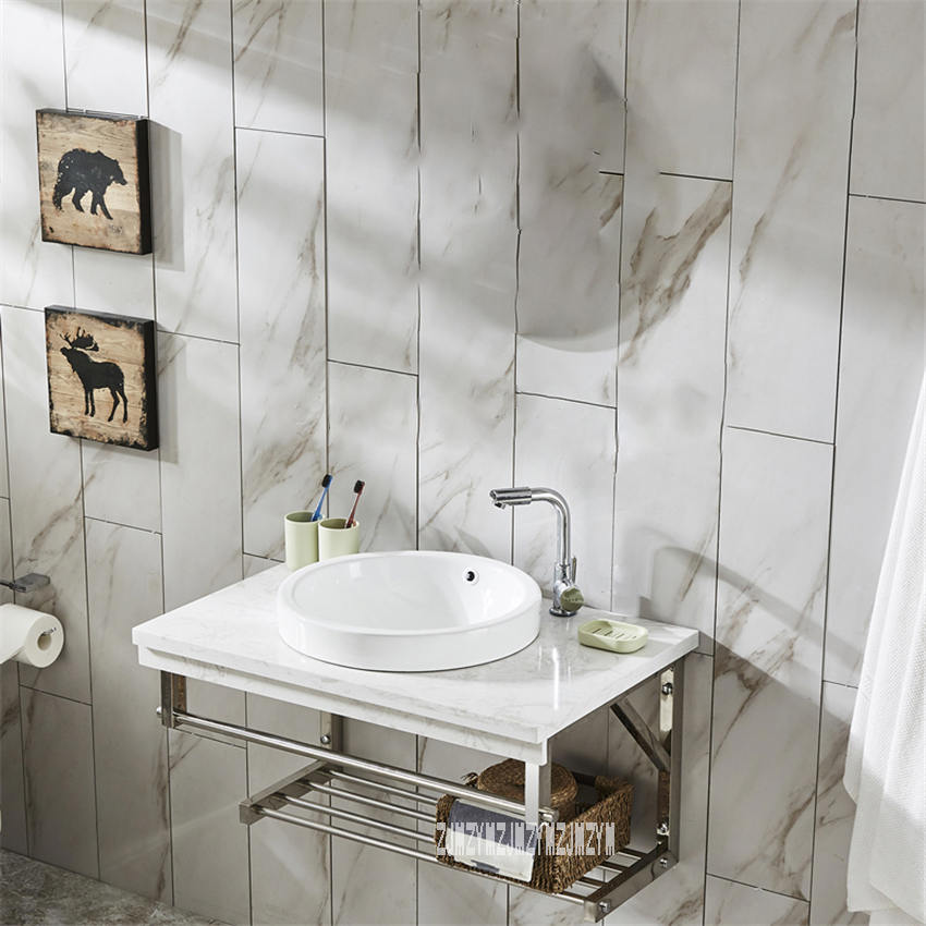 TZP001 Wall Mounted Type Cabinet Toilet Vanity Combo Mirror Cabinet Bathroom Cabinet Ceramics Basin