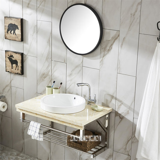 TZP001 Wall Mounted Type Cabinet Toilet Vanity Combo Mirror Cabinet Bathroom Cabinet Ceramics Basin