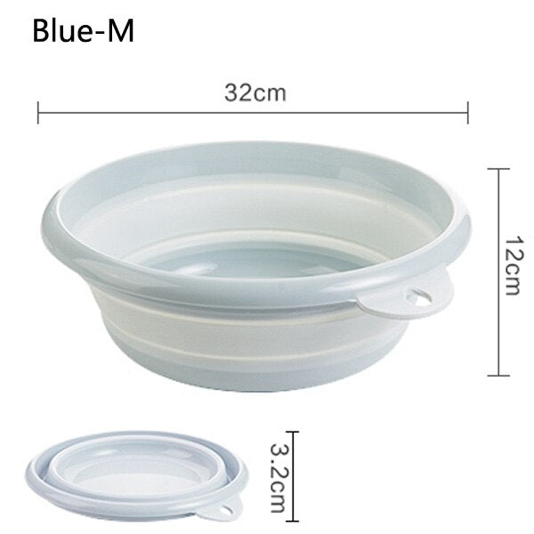 Eco Friendly Portable Folding Bucket Foldable Basin Tourism Travel Outdoor Fishing Camping