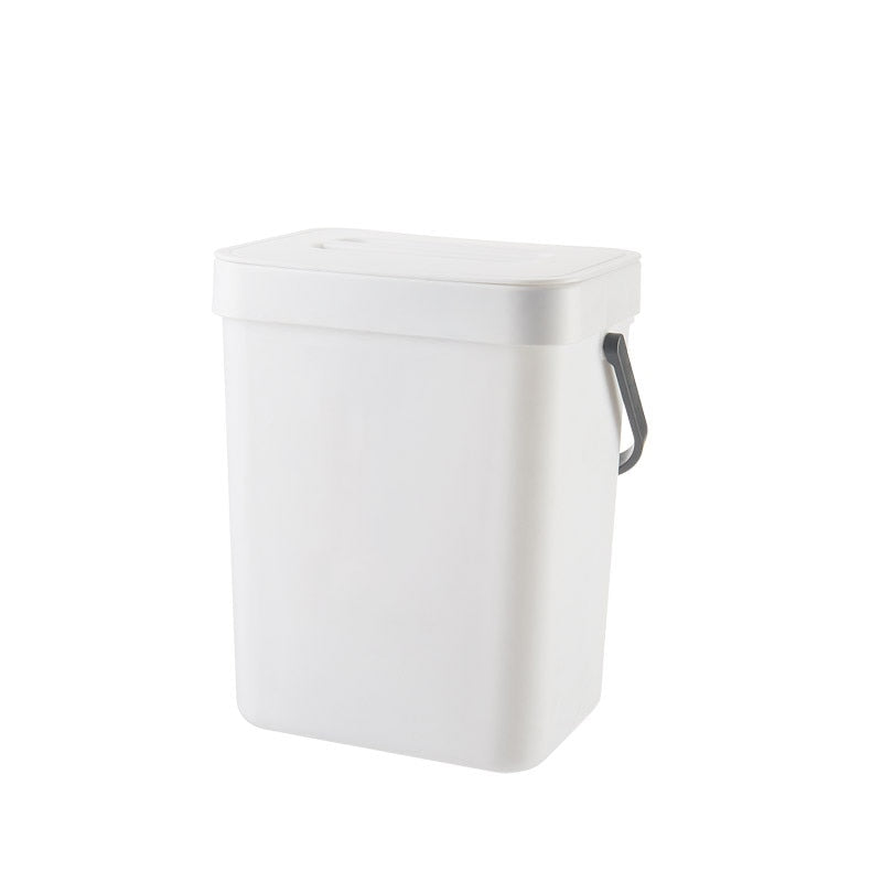 Trash Can Kitchen Garbage Holder Bathroom Hanging Wall Mounted Storage Bucket Rectangular