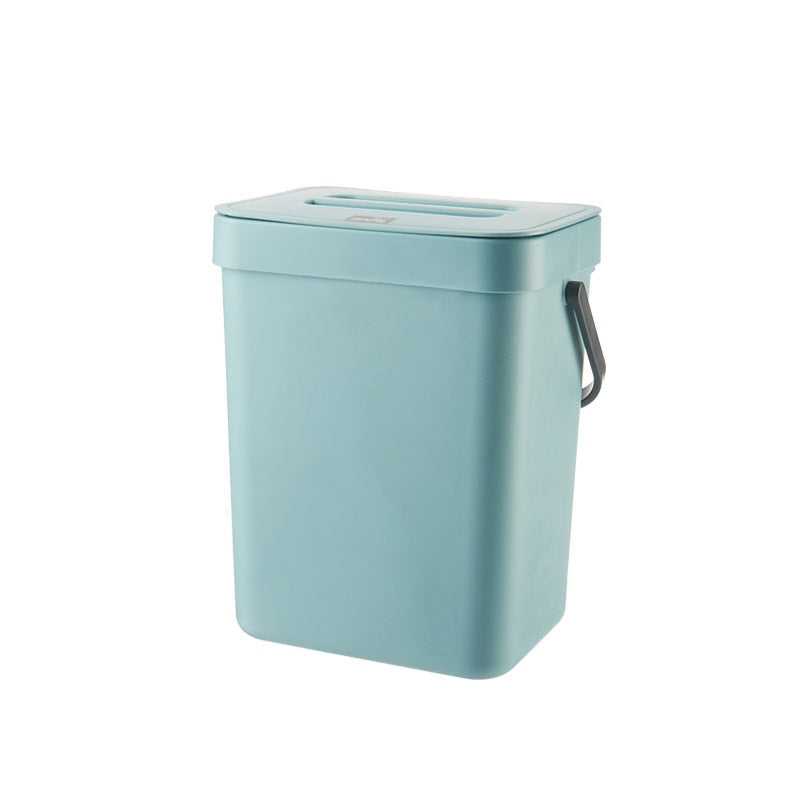 Trash Can Kitchen Garbage Holder Bathroom Hanging Wall Mounted Storage Bucket Rectangular