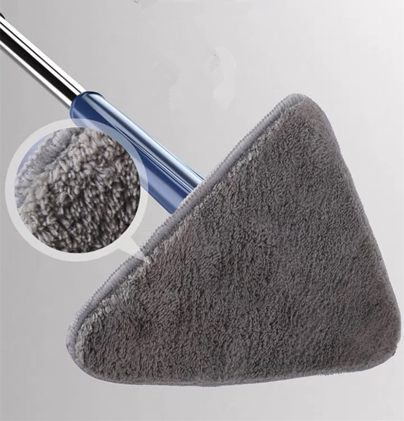 2022 Self-wringing Triangle Extended Mop X Type Microfiber Floor Squeeze Free Hand