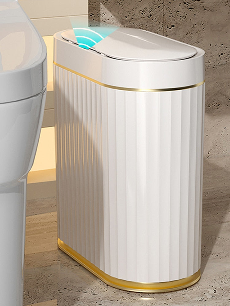 Joybos Bathroom Trash Can Electronic Automatic Smart Sensor Garbage Bin